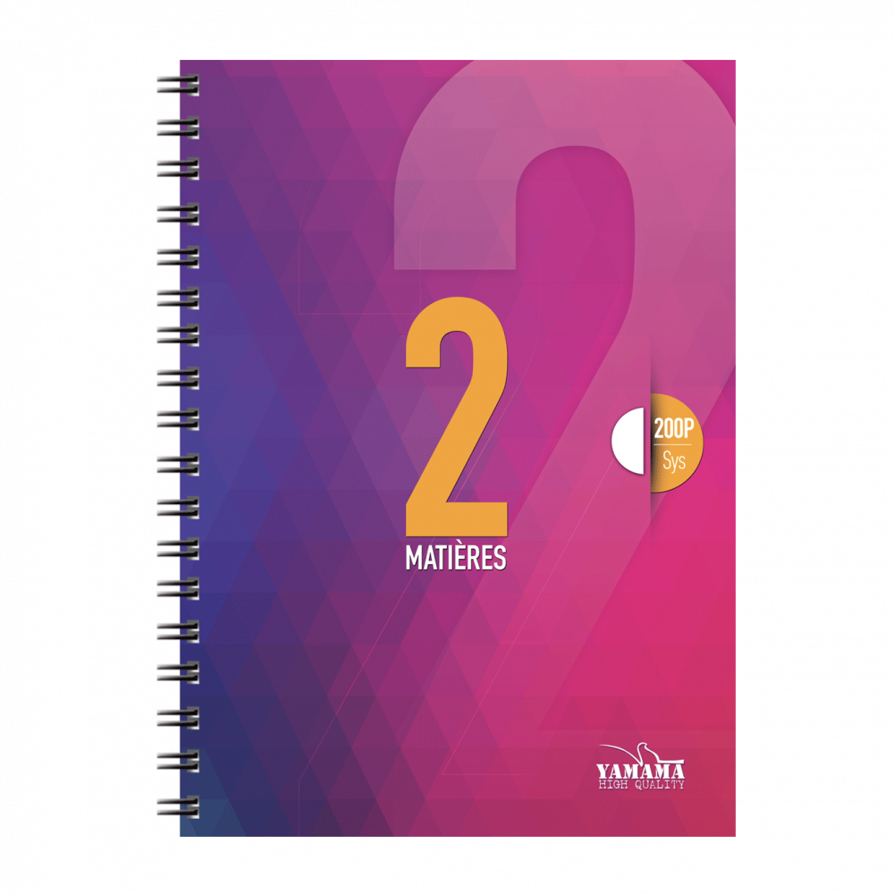 Cahier Wiro Multi-matière 200P GF CP Uni 80G 2EN1