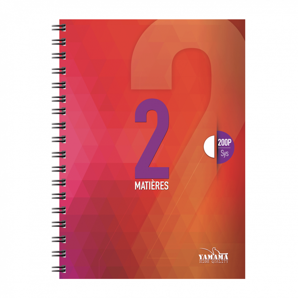 Cahier Wiro Multi-matière 200P GF CP Uni 80G 2EN1 – Image 2