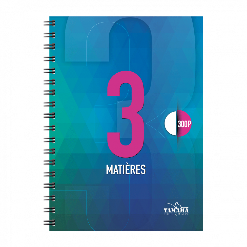 Cahier Wiro Multi-matière 300P GF CP Uni 80G 3EN1 – Image 2