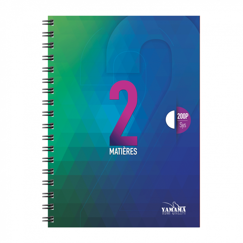 Cahier Wiro Multi-matière 200P GF CP Uni 80G 2EN1 – Image 3