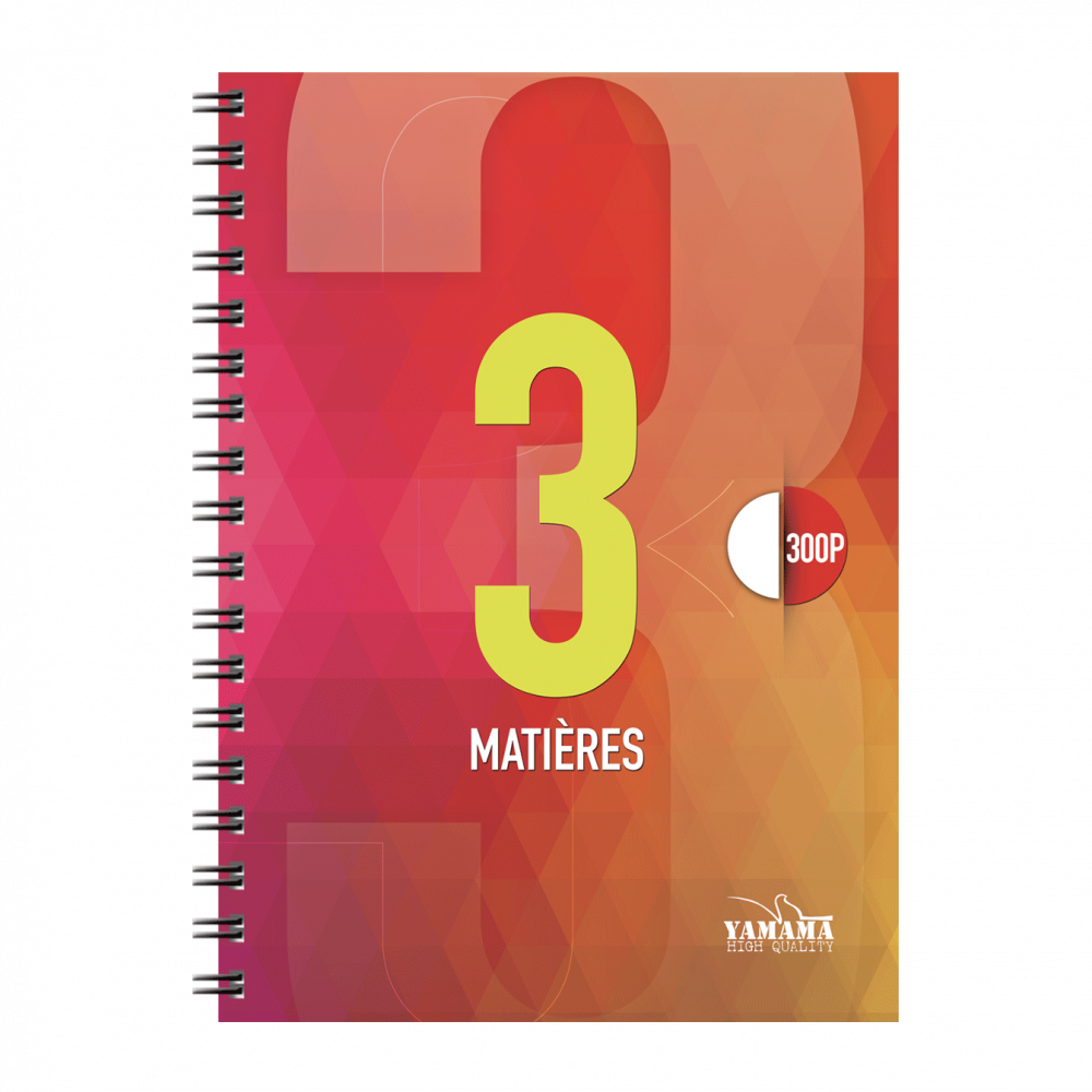 Cahier Wiro Multi-matière 300P GF CP Uni 80G 3EN1 – Image 3