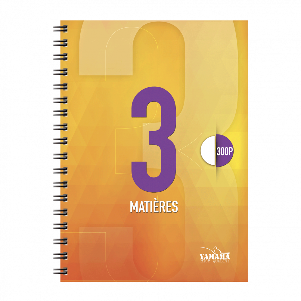 Cahier Wiro Multi-matière 300P GF CP Uni 80G 3EN1 – Image 4