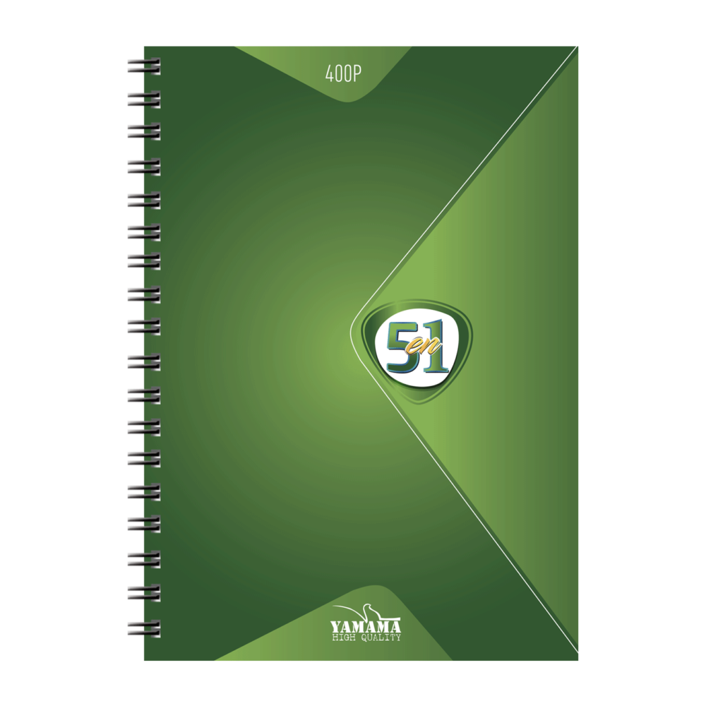 Cahier Wiro Multi-matière 400P GF FIVE STARS CP 70G (5EN1) – Image 4