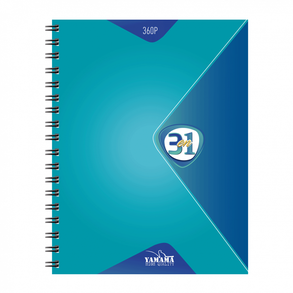 Cahier Wiro Multi-matière 360P GF CP Uni 80G 3en1 – Image 2