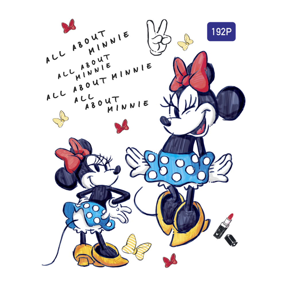 CAHIER PIQUE 192P CP UNI BMV 70GR DISNEY